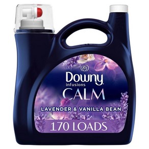 Downy 울트라 인퓨젼 리퀴드 패브릭 컨디셔너 Calm 라벤더&바닐라빈향 170회사용가능 3.4L