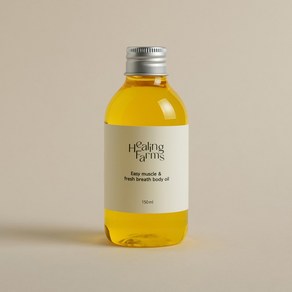 힐링팜스 천연 아로마 바디 마사지 오일 150ml, 페퍼민트＆로즈마리(시원상쾌), 1개