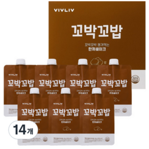 비브리브 꼬박꼬밥 챙겨먹는 한끼쉐이크 밤, 40g, 14개