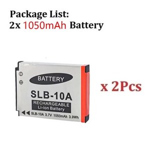 삼성 카메라용 배터리 1050mAh SLB-10A PL50, 03 2Pcs Battey, 2개