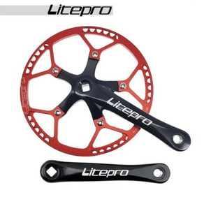Litepo 자전거 크랭크셋 체인휠 크랭크 45T 47T 53T 56T 58T MTB 로드 바이크 130BCD 톱니 부품, [03] 53T, 1개
