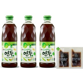 샘표 대용량 업소용 연두순 860ml X 3개 최신제품 / 6ml 간장2개증정