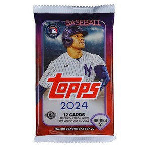 탑스 MLB 2024 Topps Seies 2시리즈 트레이딩 카드 야구 밸류팩, 1개