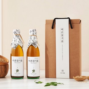 푸드마실 바른참기름 명절 참기름 선물세트, 350ml, 1세트, 2구 선물세트