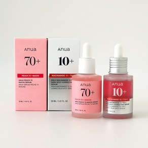 아누아 미백최강 세트 (다크 스팟 코렉팅 세럼 30mL+복숭아 70 나이아신 세럼 30ml), 1개, 30ml