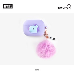 로이체 BT21 베이비 에어팟프로 실리콘 케이스 폼폼, 망, BT21 베이비 에어팟프로 케이스 폼폼