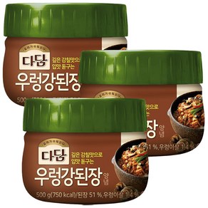 cj제일제당(주) 다담 우렁강된장양념, 500g, 3개