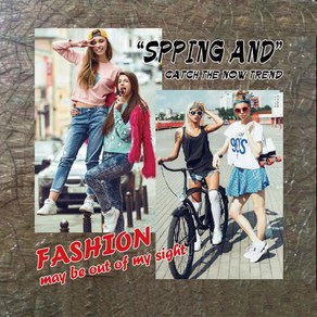 Vintage Fashion 전사지 의류 에코백 열접착식 필름, 1개