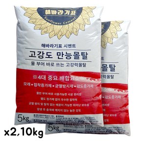 해바라기표 시멘트 몰탈시멘트 다용도 보수용 5kg, 2개