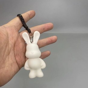 클로이영 푸어링 무지 토끼 키링 만들기 diy, 8.5cm 토끼 키링(단품)