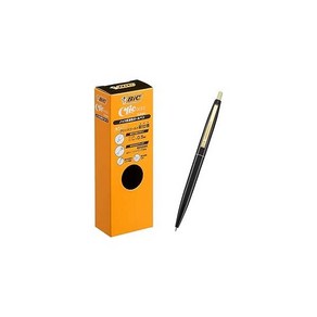 일본직발송 3. BIC 재팬 빅(BIC) 볼펜 클릭 골드 0.5 유성 블랙 매끄러운 블랙축 12개 CFCGBLK05BLKJ B08W