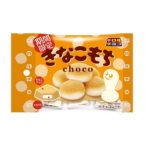 Tiol Cho-co Kinako Rice Cake 7pieces × 10pcs Set Japanese 티롤 초코 콩가루 떡 7개×10개 세트 일본산 콩가루 맛 초코레이트 닌자, 5개