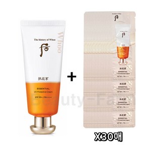 더후 공진향 진해윤 선 60ml SPF50+/PA++++ 기획세트 (샘플추가 증정) / 촉촉한 보습감, 진해윤 선 40매 증정, 1개