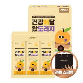 [쇼핑백 증정] GNM 건강배달 왔도라지 국산 배도라지청 스틱 선물세트 / 도라지배즙 도라지농축액, 1세트, 10포, 300g