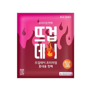 더나은 뜨겁데이 붙이는 핫팩 1매입 40g, 1개, 본상품선택