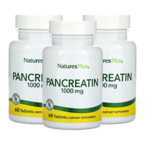 네이처스플러스 판크레아틴 Panceatin 1000mg 60정 3개 효소 프로테아제