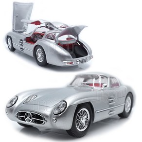 1:18 벤츠 300 SLR 쿠페 실버 미니카 다이캐스트, 18벤츠300SLR(실버), 1개