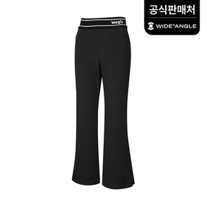 [와이드앵글 공식] 골프 여성 WG 니트 웨이스트 부츠컷 팬츠 L WWW22372Z1