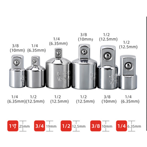 임팩 드릴 변환 어댑터 복스알 소켓 아답타 6종, 1세트