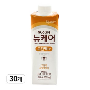 대상웰라이프 뉴케어 하이프로틴 고단백HP 팩 환자식 수술후 식사대용, 200ml, 30개