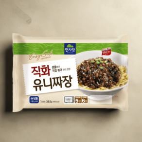 면사랑직화유니짜장용기면(냉동), 383g, 1개