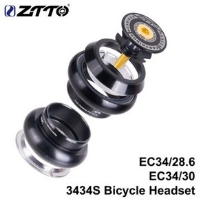 ZTTOMTB 로드 바이크 스티어링 칼럼 스레드리스 헤드셋 34mm CNC 11/8 286 스트레이트 튜브 포크