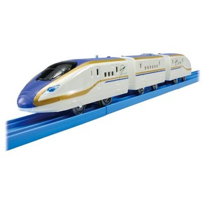 S-05 PLARAIL TAKARA TOMY 다카라 토미 「프라레일 라이트 첨부 E7계 신칸센 카가야키」 전철 열차 장난감, 1개