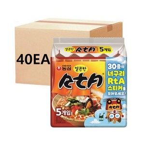 농심 얼큰한 너구리 RTA 120g, 80개