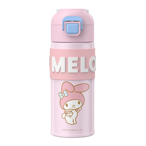 산리오 SANRIO 캐릭터 원터치 텀블러 400ml 보온병 보냉병 정품 라이센스, 마이멜로디 400ml, 500ml, 1개