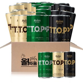 올따옴기획 티오피200ml 스윗아메리카노20+블랙10+라떼10, 200ml, 1세트