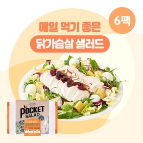 포켓샐러드 닭가슴살 샐러드 245g 6팩, 6개