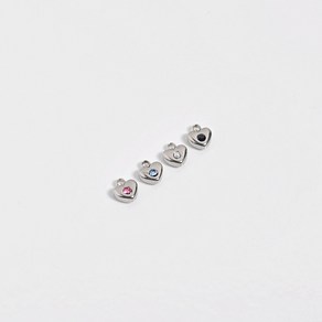 11147 써지컬 펜던트 미니 큐빅 하트 5x6mm(1개)