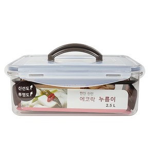 한진 신선 에코락 누름이 김치통 2.5L 주방용품 > 보관/밀폐용기 기타보관용기, 1개