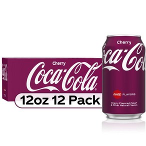 코카콜라 체리맛 콜라 Coca-Cola Chey Soda Pop, 355ml, 12개