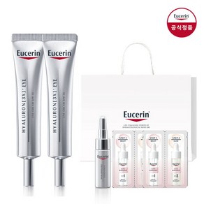 [유세린] 하이알루론 3X 아이크림 15ml 2개 [증정]컨센트레이트 미니 1개 + 듀오엠플 샤쉐 2매 + 쇼핑백(대), 상세 설명 참조, 상세 설명 참조, 상세 설명 참조