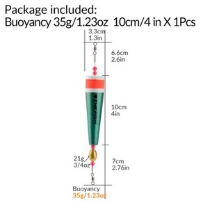 내림찌세트 낚시용품 중층 민물 저부력 민물낚시Thkfish-낚시 플로트 플로팅 부력 슬립 찌 25g 30g 40g, 35g 녹색, 05 35g geen, 35g geen