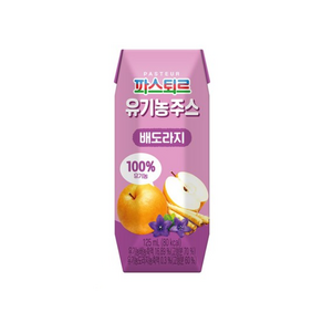 파스퇴르 아이생각 유기농주스 배도라지 125ml, 6개