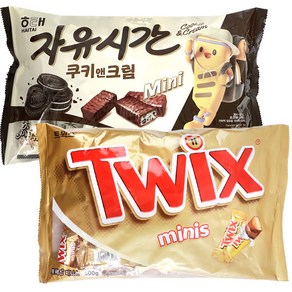 미니 자유시간 쿠키앤크림400g + 트윅스 미니 500g