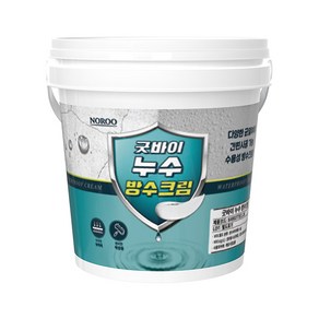 노루페인트 수용성 도막 방수재 굿바이 누수 방수크림, 1개, 1.2kg, 백색