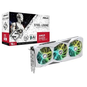 Asock RX 7600XT Steel Legend 16GB OC Gafikkate - GDDR6 2X HDMI DP 16 기가바이트, 5) RX 7600 XT 스틸 레전드 16GB