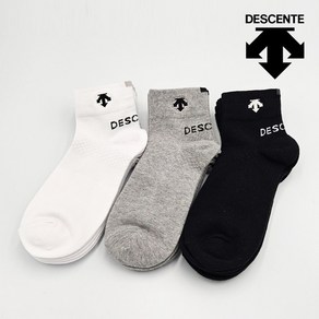 데상트 DC 여성 단목 양말 4켤레(색상자유선택) 여자 발목 Descente Socks