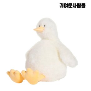 오리 애착인형 청둥오리 봉제인형 쿠션, 화이트, 45cm, 1개