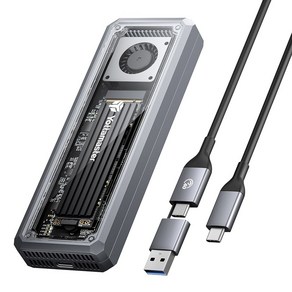 Yottamaste NVMe SSD 인클로저 USB4 40Gbps 외장 Thundebolt 3/4 UASP 8TB와 호환 가능, USB4 NVMe Case, 1개