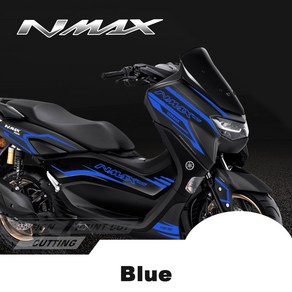 스티커 NMAX 155 Decals 방수 전면 후면 바디 장식 Yamaha N-max Nmax155 2019 2020 2021 오토바이 스티커, Blue, 1개