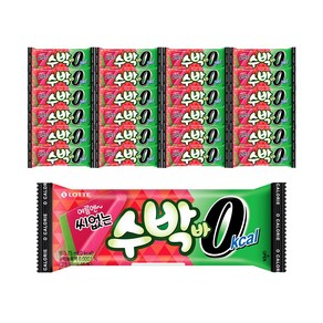 롯데웰푸드 0칼로리 수박바, 24개, 75ml