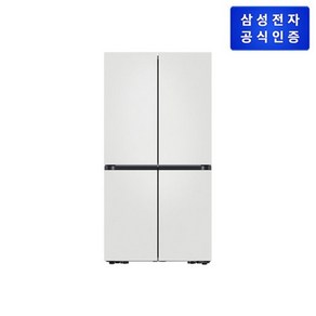 삼성전자 [삼성] 비스포크 냉장고 4도어 [RF90DG90124W], 없음