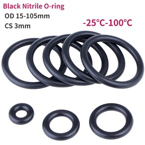 가스켓 CS 15 5mm 두께 내유성 고무 105mm 외경 니트릴 검정색, [15] OD33x5mm(2pcs), 1개