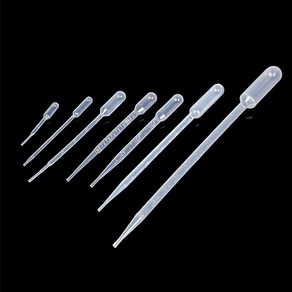 일회용 플라스틱 스포이드 0.2ml 0.5ml 1ml 2ml 3ml 5ml 10ml, 300개
