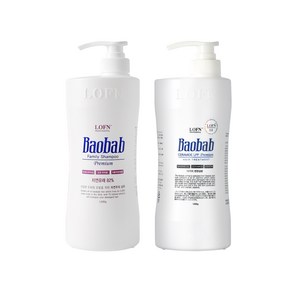 로픈 바오밥 트리트먼트 1000ml + 로픈 패밀리 샴푸 1000ml, 1개, 1L