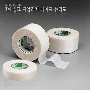 3M 듀라포 면실크 반창고 1538-0 (1롤) 3M 의료용 외과용 테이프 1.25 cm X 9.1 m, 1개